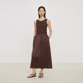 Deep Cozy Acetate Long Dress