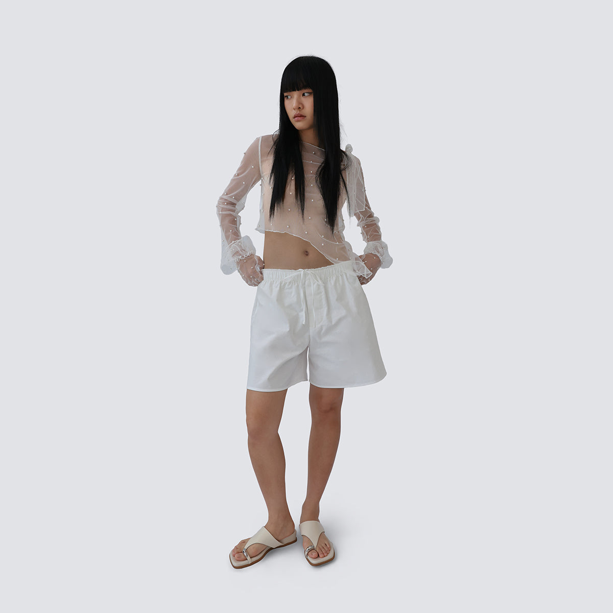 Simple White Pants
