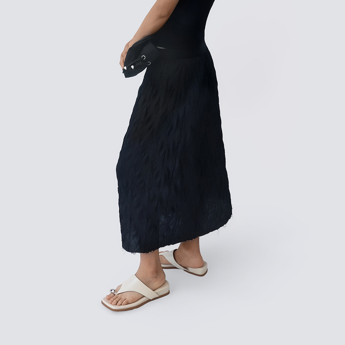Pleated Midi Skirt