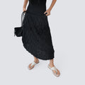 Pleated Midi Skirt