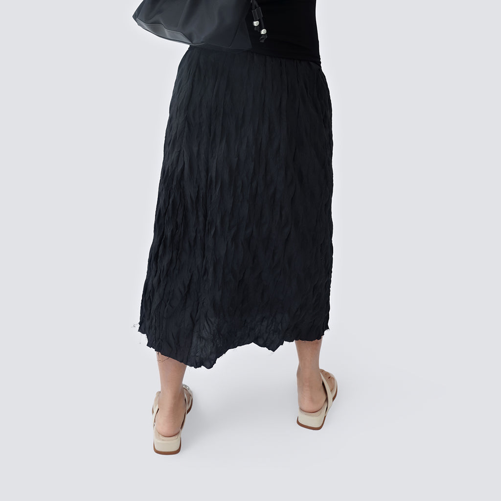 Pleated Midi Skirt