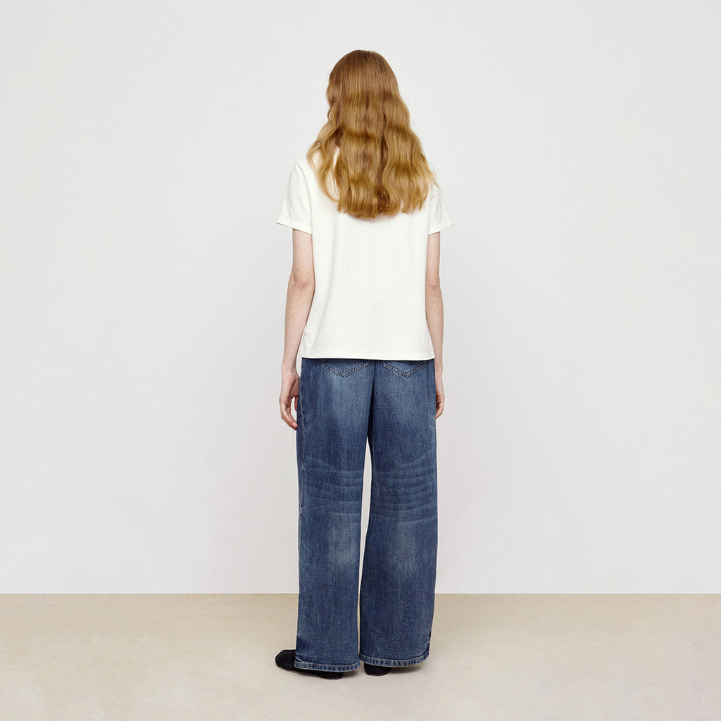 Sparkling Diamond Decorative Jeans