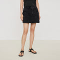 Carbon Gray Denim Skirt