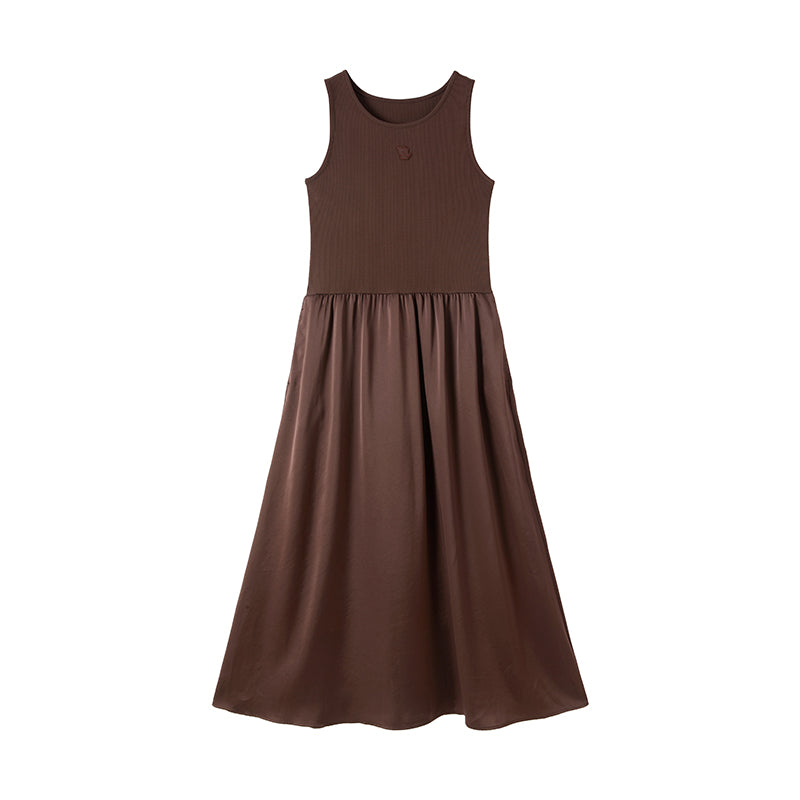 Deep Cozy Acetate Long Dress
