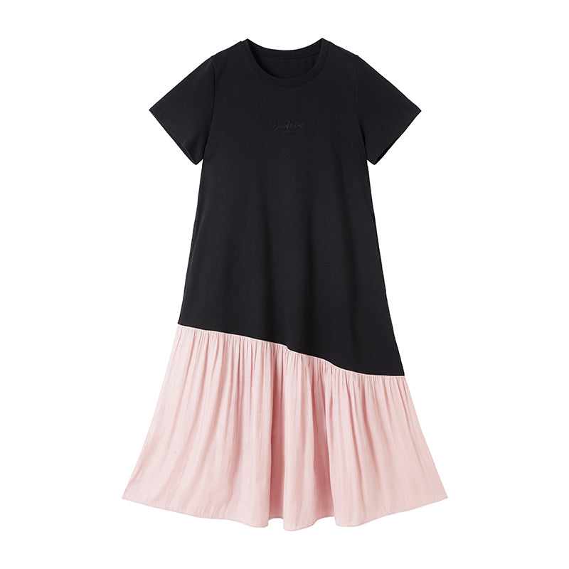 Colorblocked Fishtail Dress