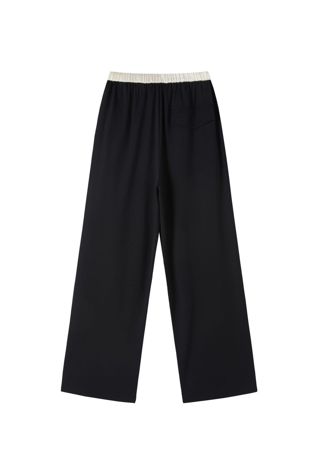 Patchwork waistband suit pants
